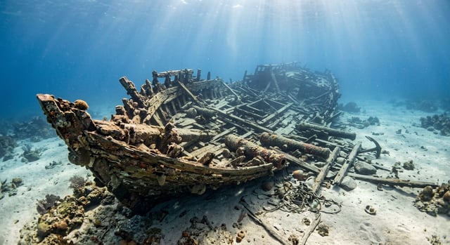 Artistic impression of the Storm Wreck