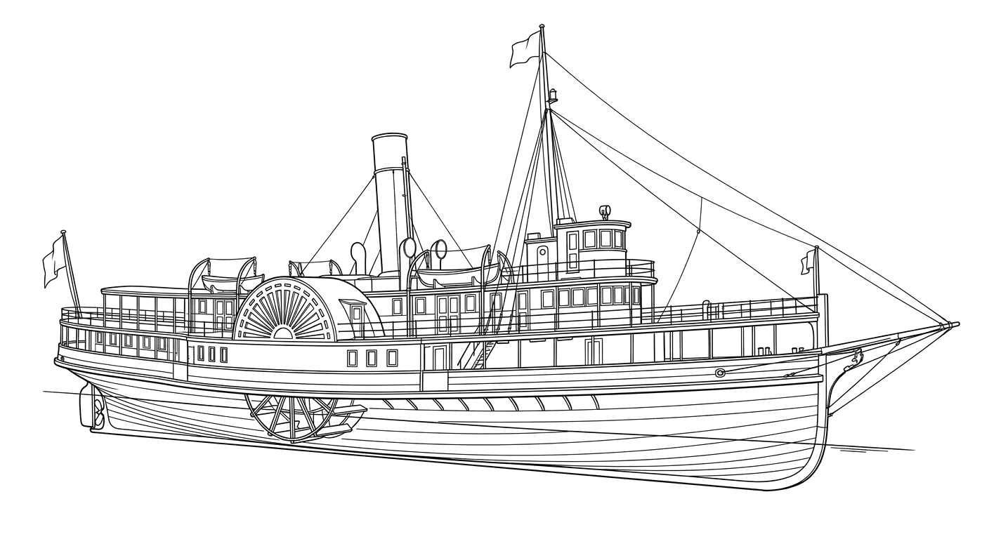 Engraved line drawing of the Point Comfort