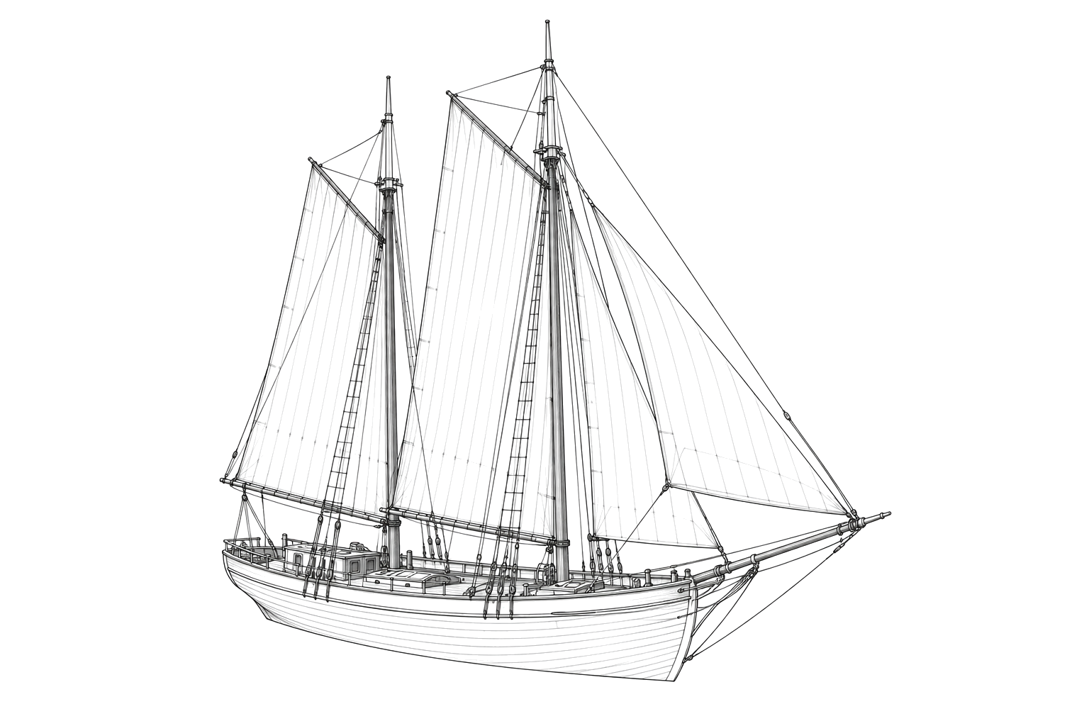 Engraved line drawing of the Alfred Brabrook