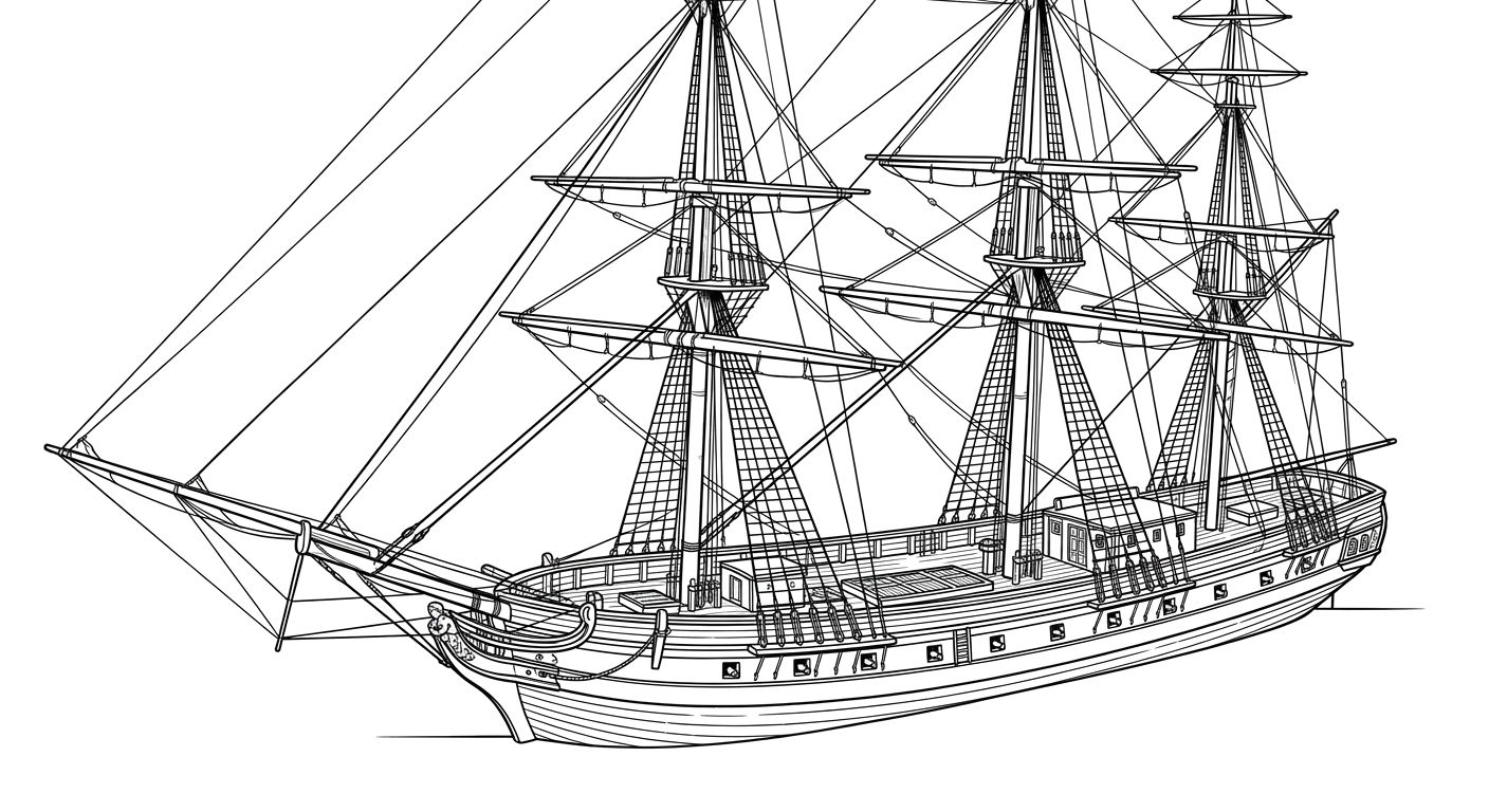 Engraved line drawing of the Bristol