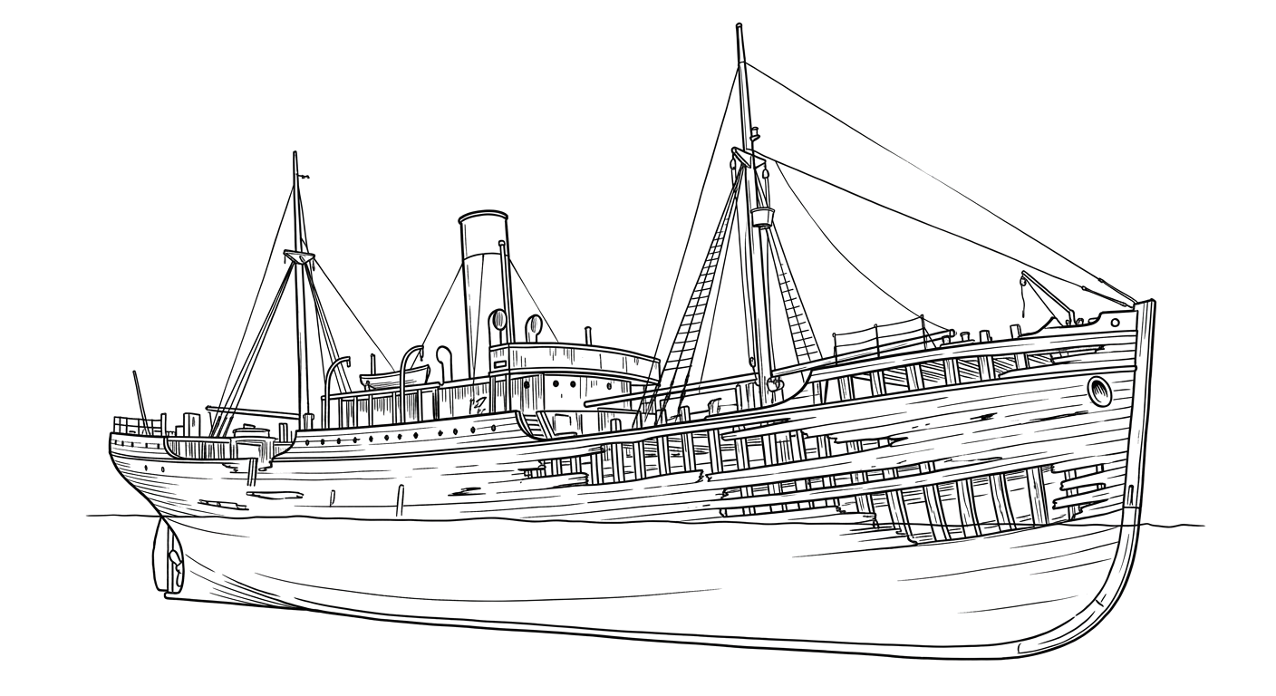 Engraved line drawing of the Benzonia