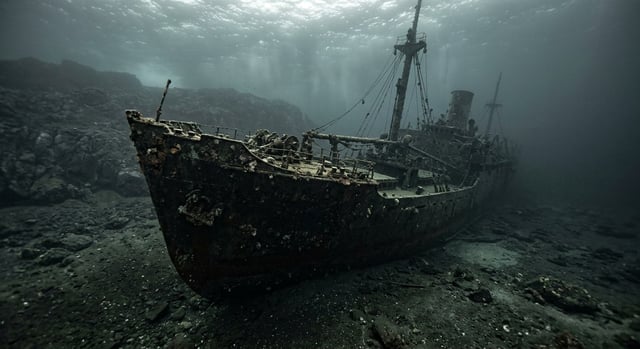 Artistic impression of the RMS Nascopie