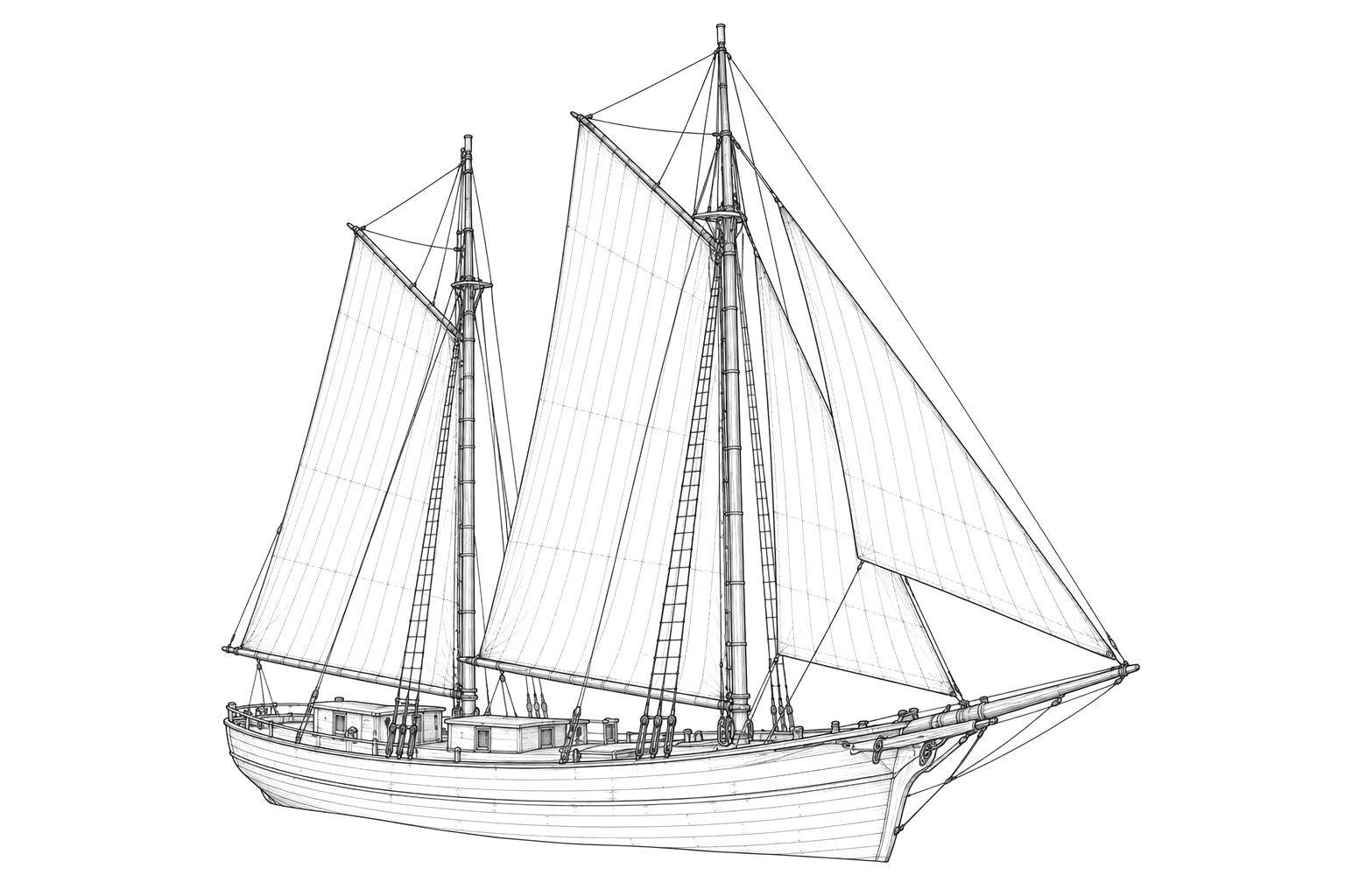 Engraved line drawing of the Floretta