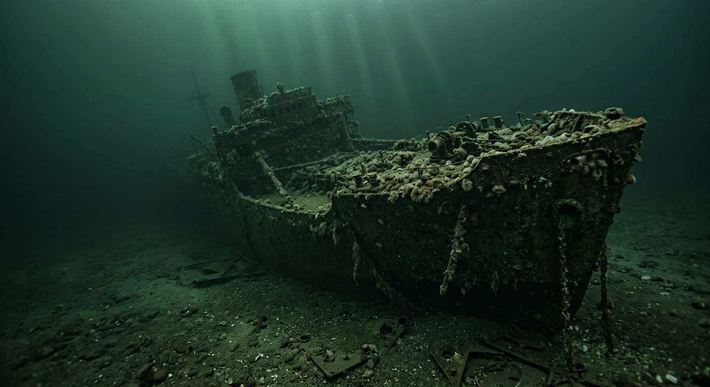 Artistic impression of the SS Corfu Island