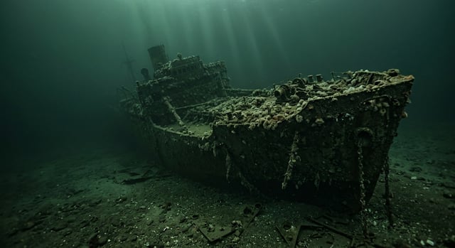 Artistic impression of the SS Corfu Island