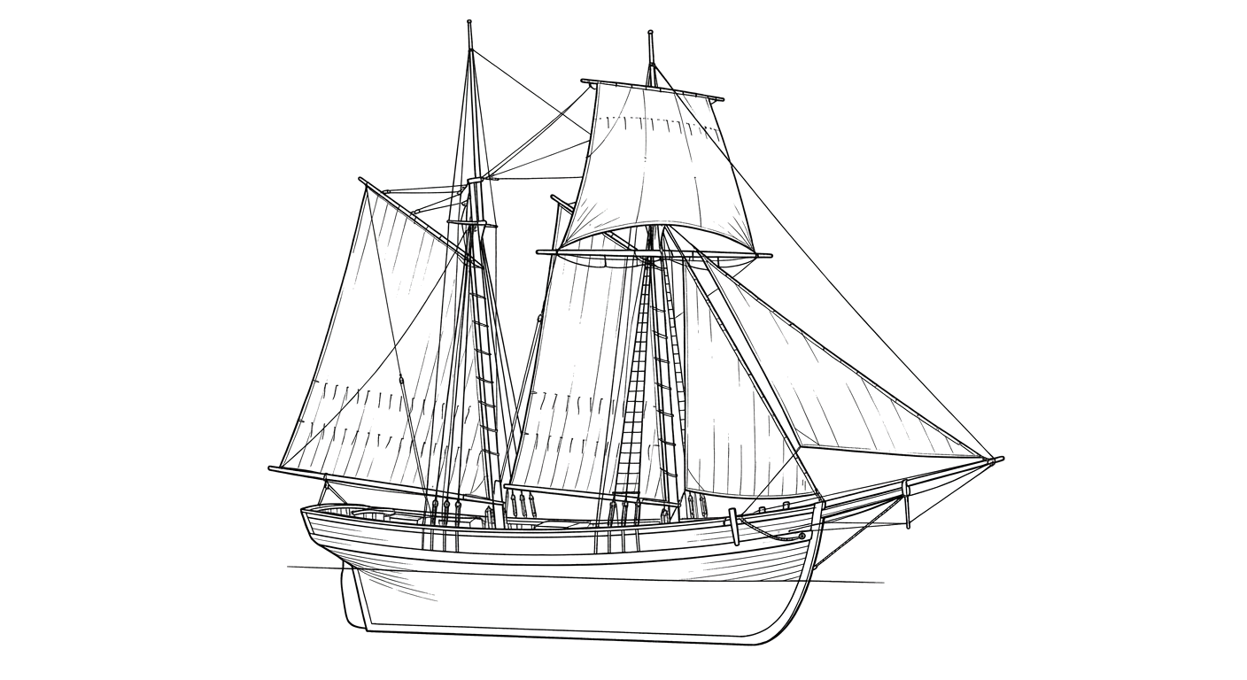 Engraved line drawing of the Charles