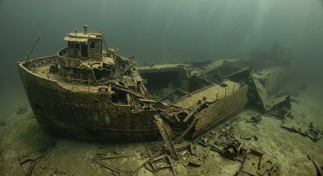 Artistic impression of the SS Daniel J. Morrell