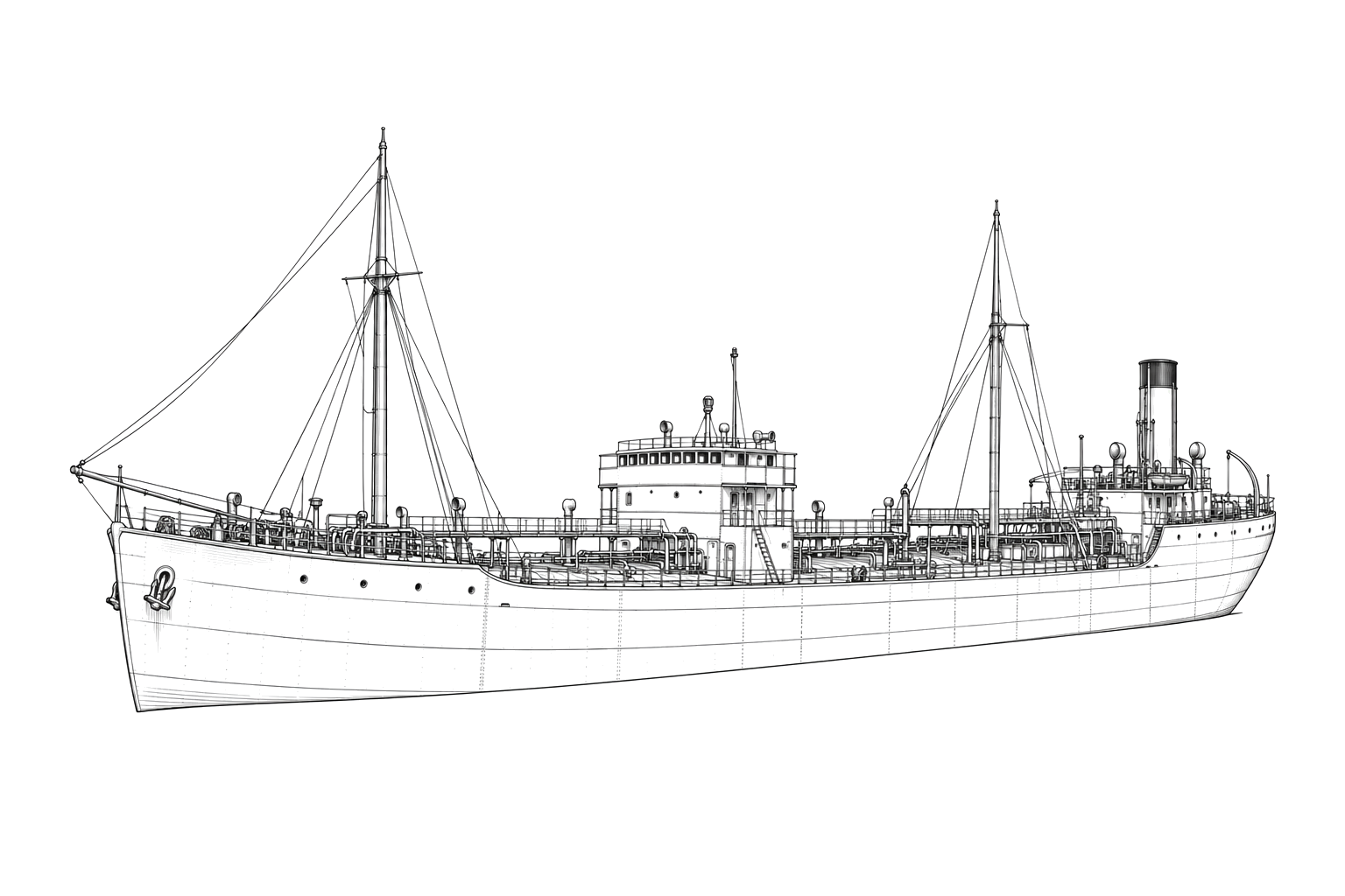 Engraved line drawing of the Amatlan