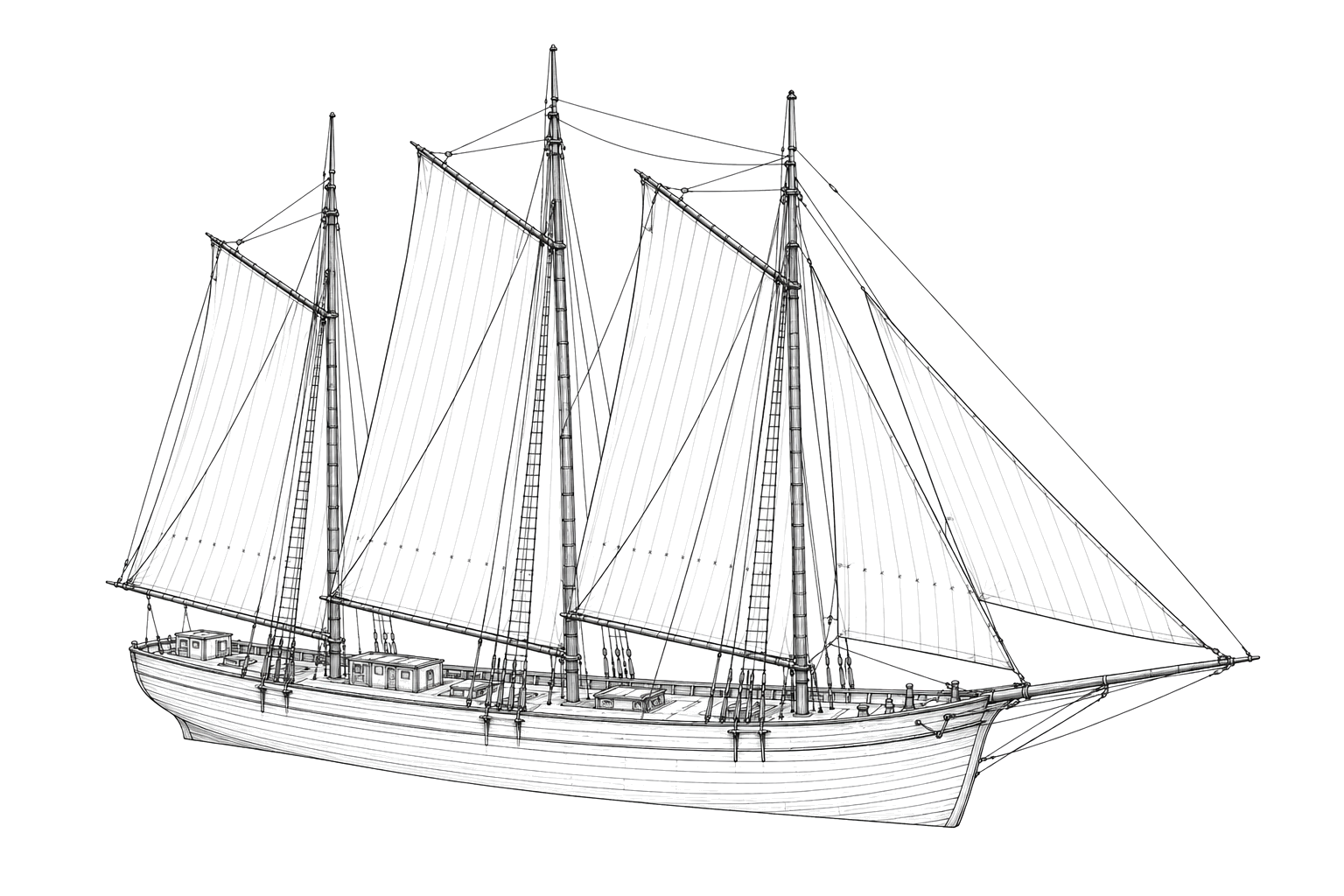 Engraved line drawing of the Chester B. Jones