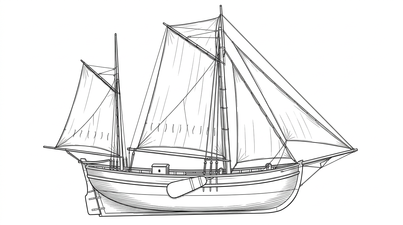 Engraved line drawing of the Sparrow-Hawk