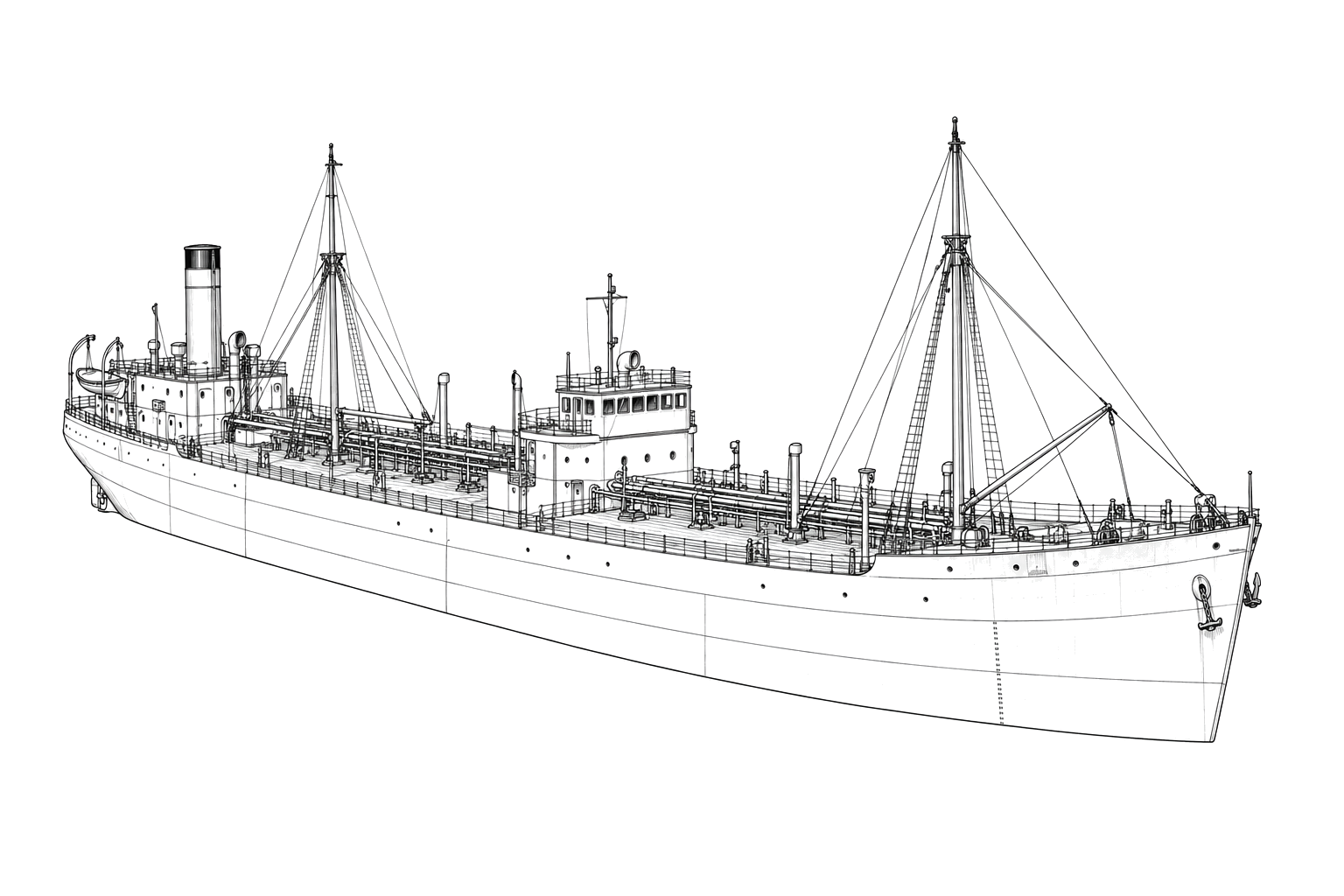 Engraved line drawing of the Tamaulipas