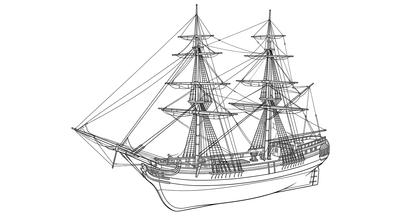 Engraved line drawing of the Faithful Steward