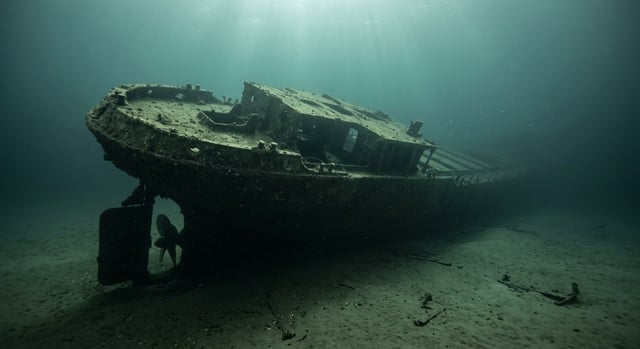 Artistic impression of the SS John Mitchell