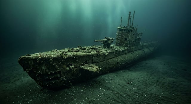 Artistic impression of the USS S-51