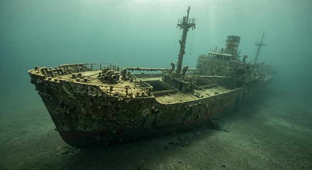 Artistic impression of the MV Kraken