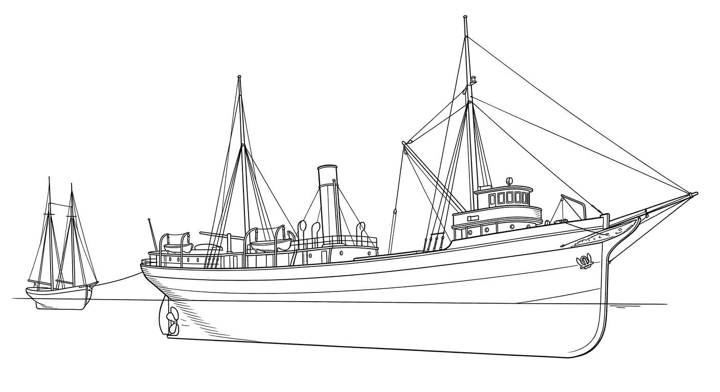 Engraved line drawing of the George Spencer