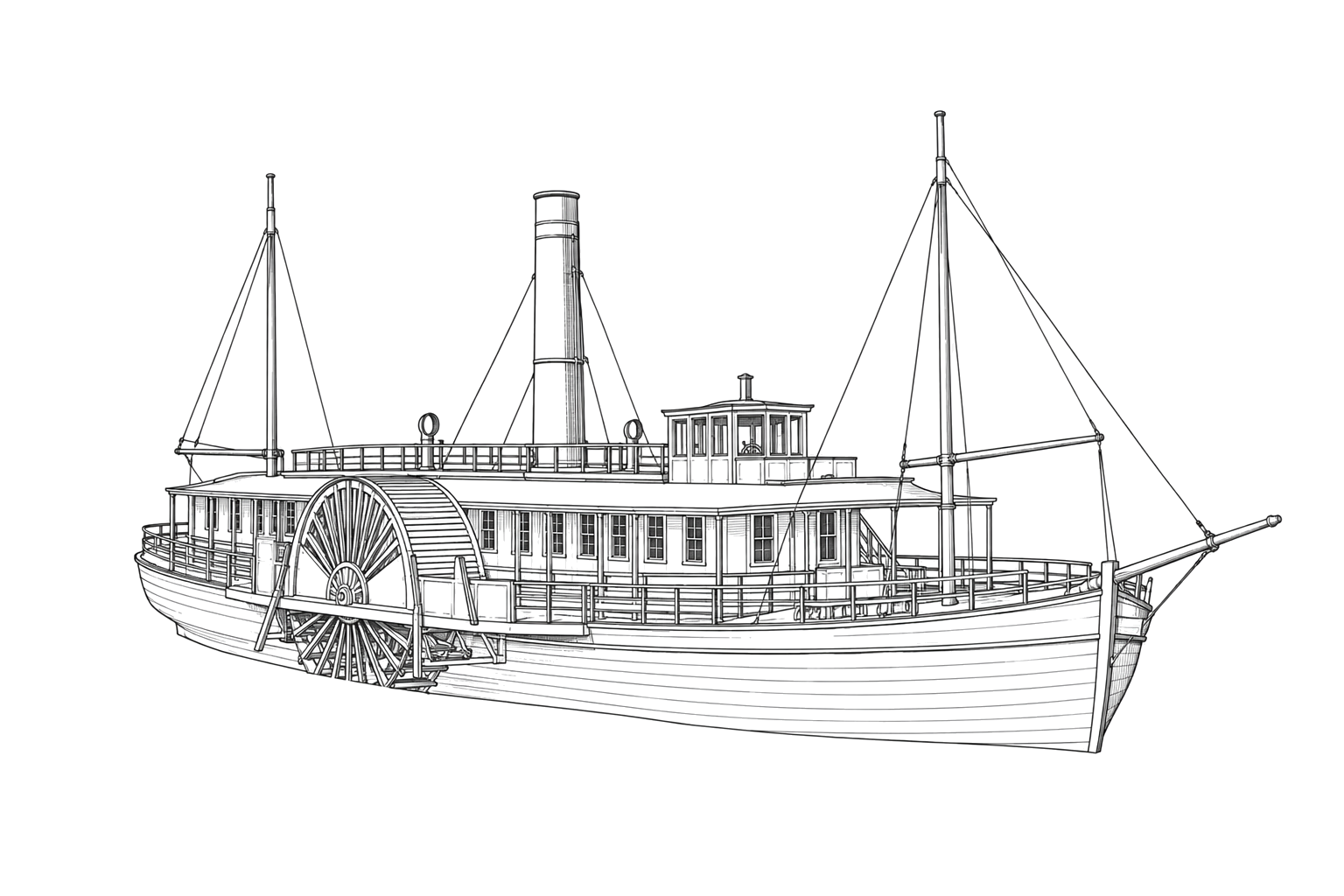 Engraved line drawing of the Westfield