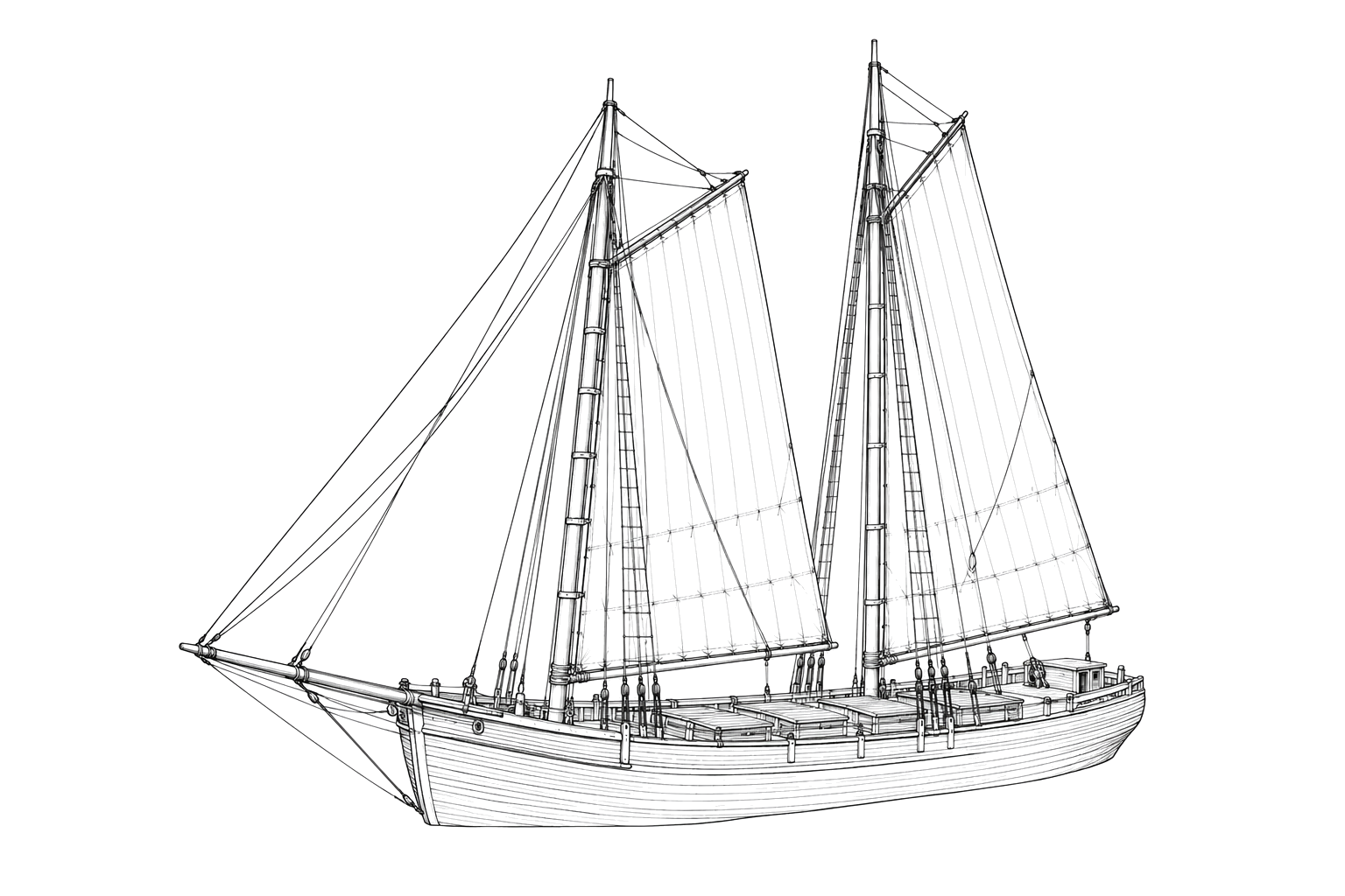 Engraved line drawing of the Dan Sickles