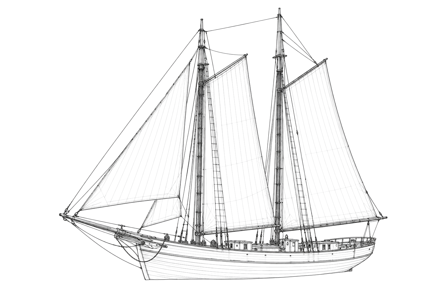 Engraved line drawing of the William H. Rounds