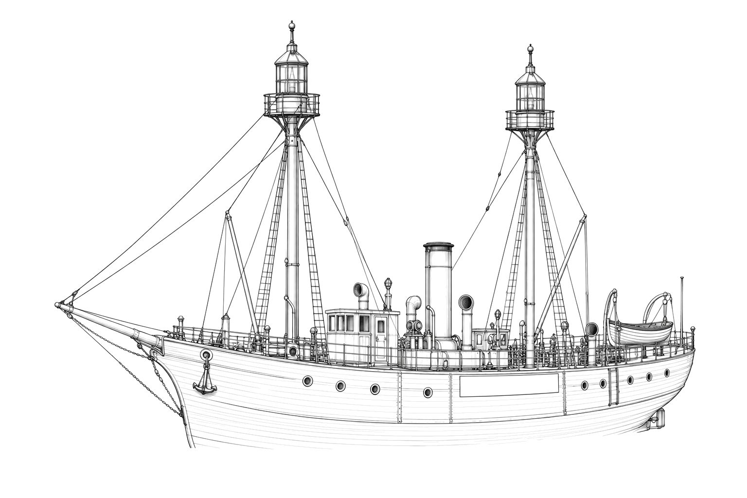 Engraved line drawing of the LV-71