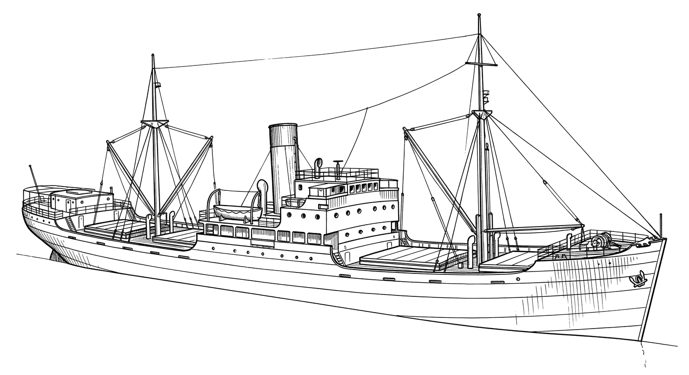 Engraved line drawing of the Korsholm