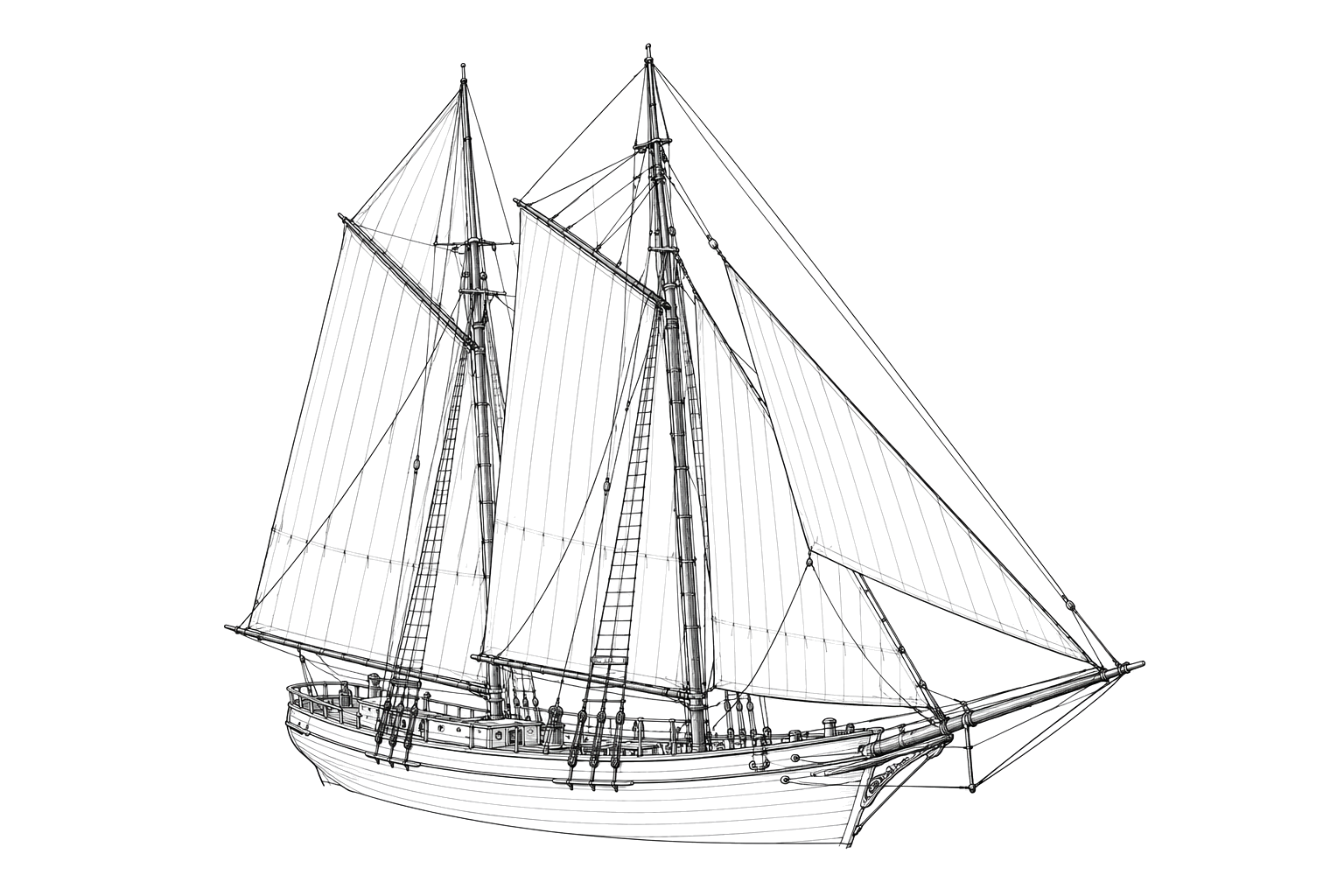 Engraved line drawing of the Eagle