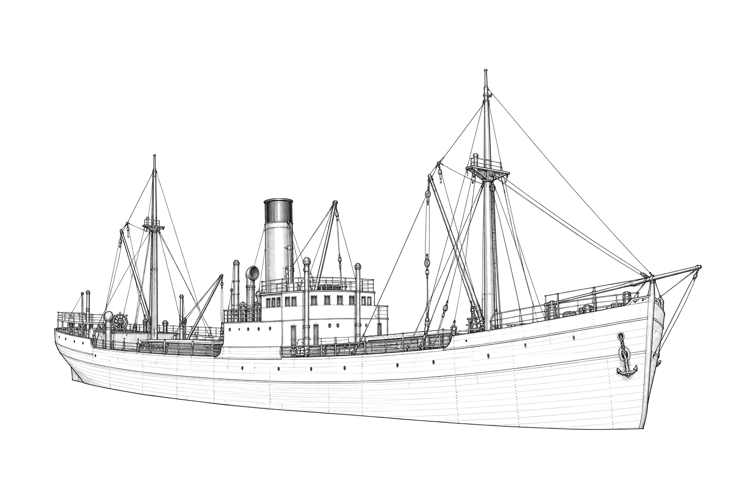 Engraved line drawing of the Boxley