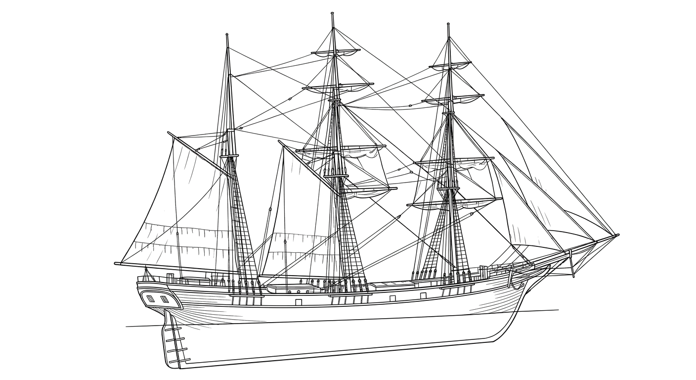 Engraved line drawing of the Colonel Ellsworth