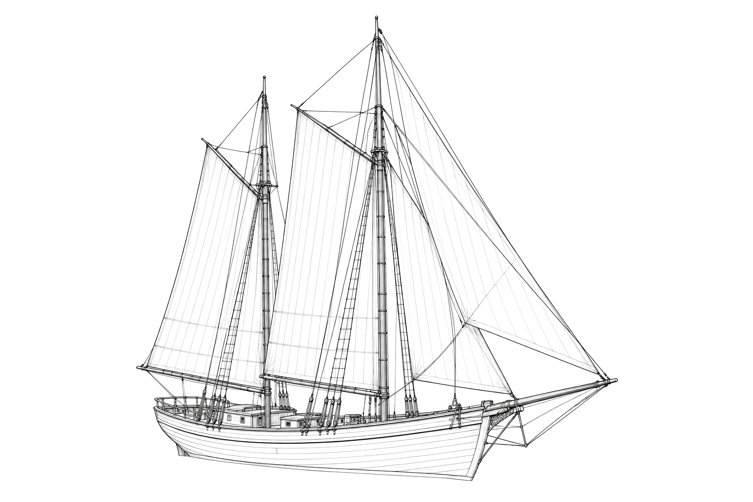 Engraved line drawing of the Hematope