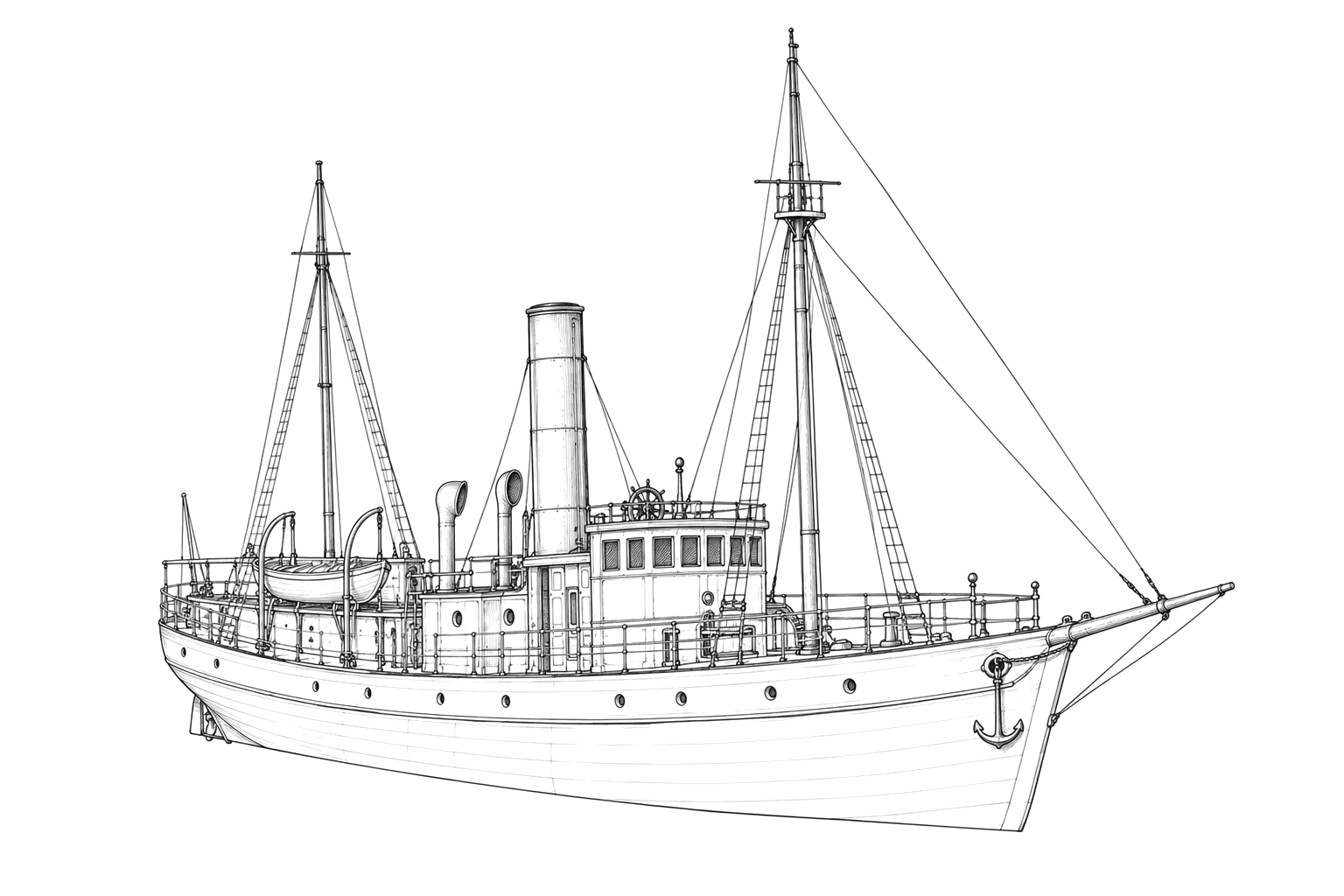 Engraved line drawing of the Governor R. M. McLane