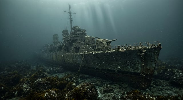 Artistic impression of the USS Worden