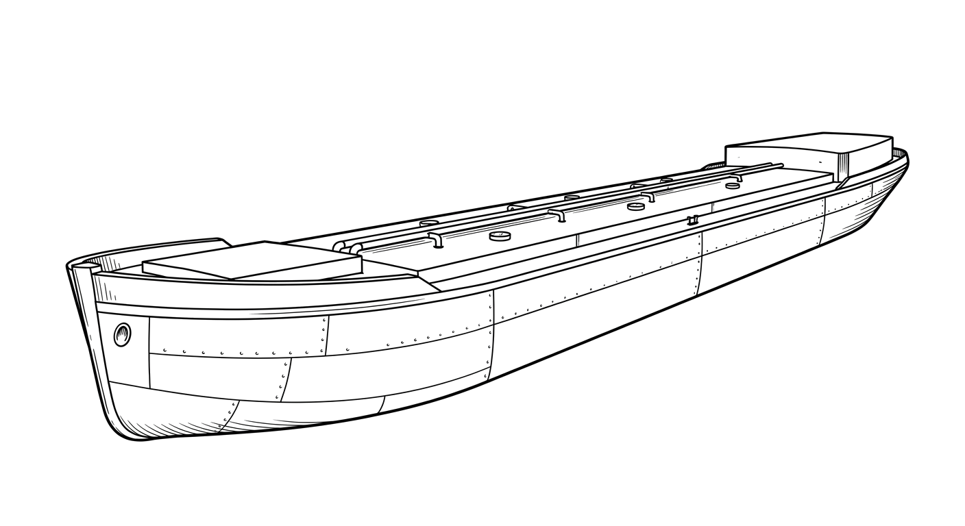 Engraved line drawing of the Cleveco