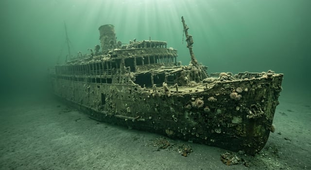 Artistic impression of the SS Mohawk