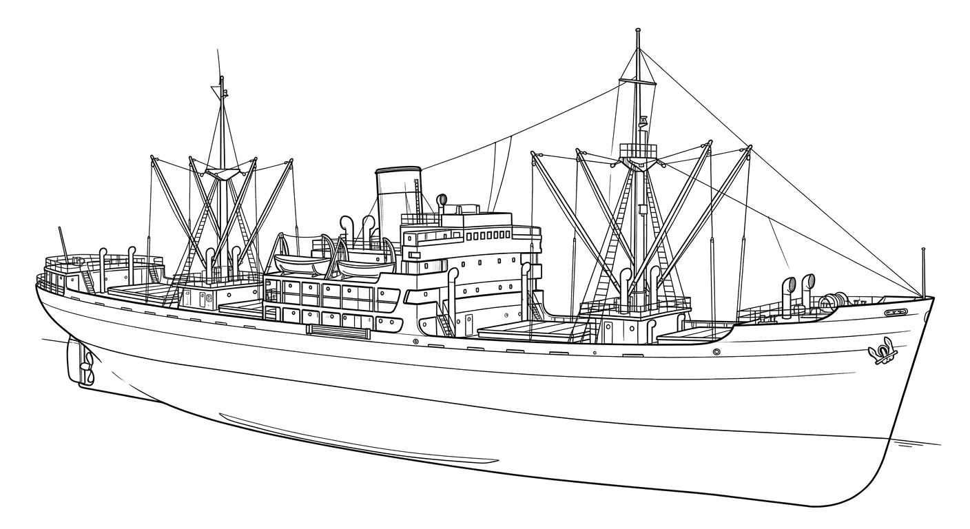 Engraved line drawing of the Amaryllis