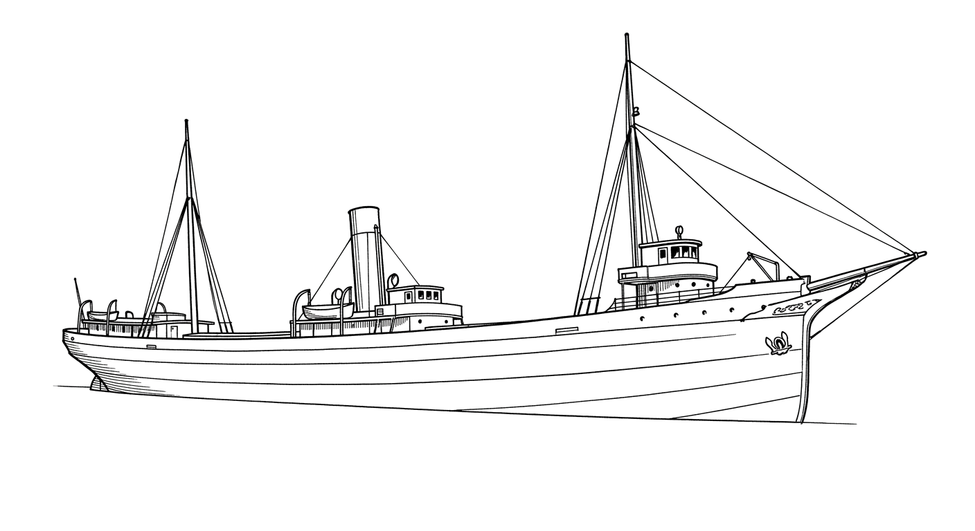 Engraved line drawing of the Onoko