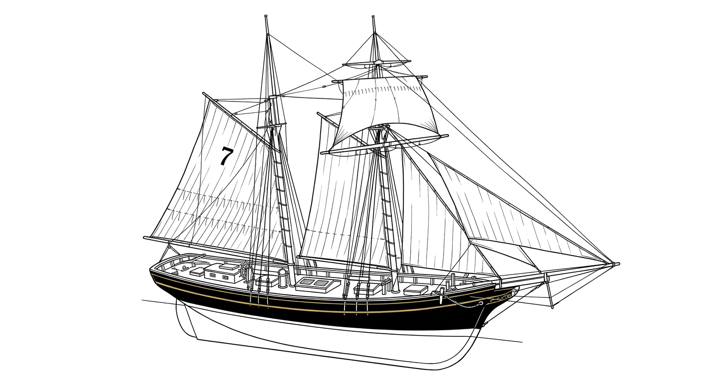 Engraved line drawing of the Enchantress