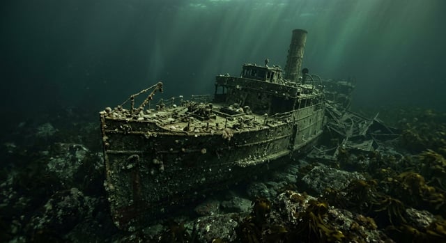 Artistic impression of the SS Pomona
