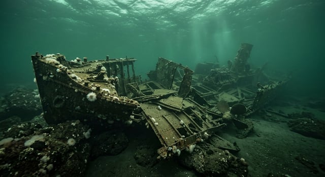 Artistic impression of the SS Valencia