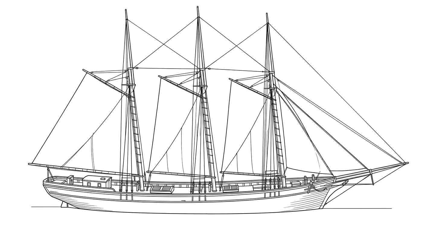 Engraved line drawing of the Wells Burt