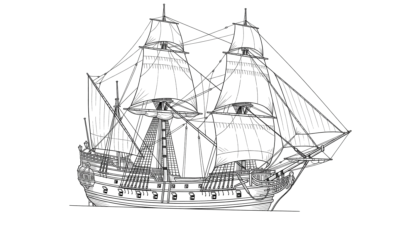 Engraved line drawing of the San Francisco
