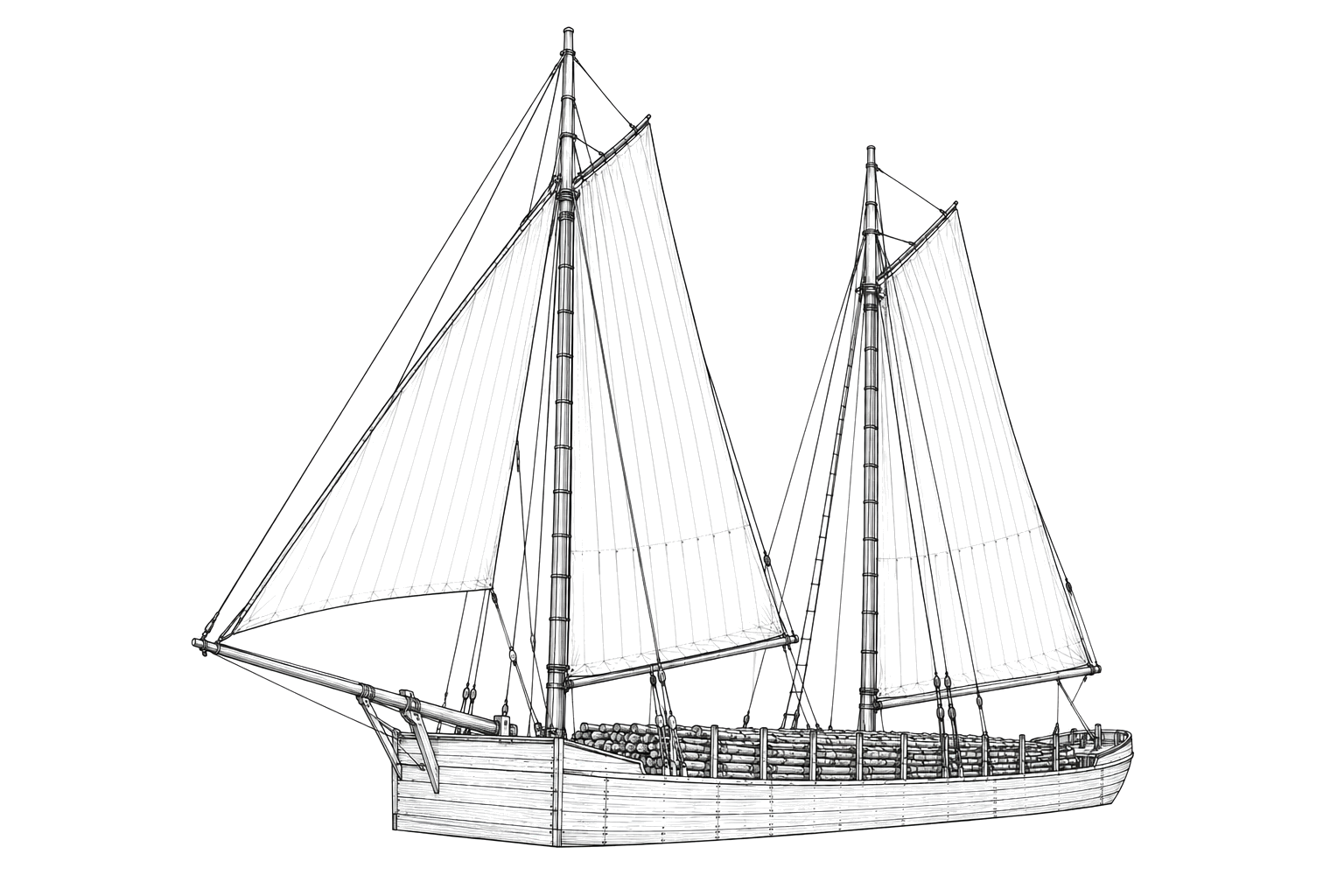 Engraved line drawing of the Silver Lake