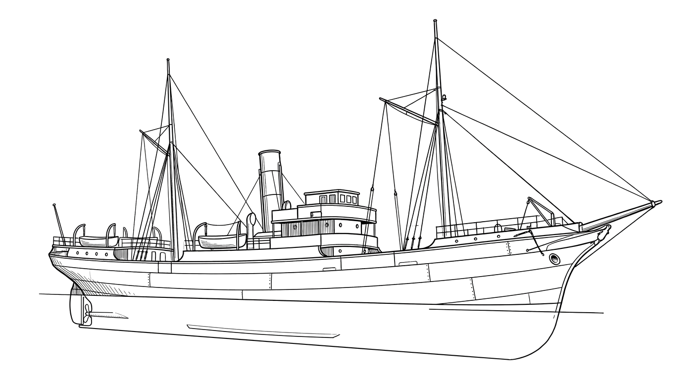 Engraved line drawing of the Gate City