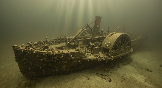 Artistic impression of the SS Central America