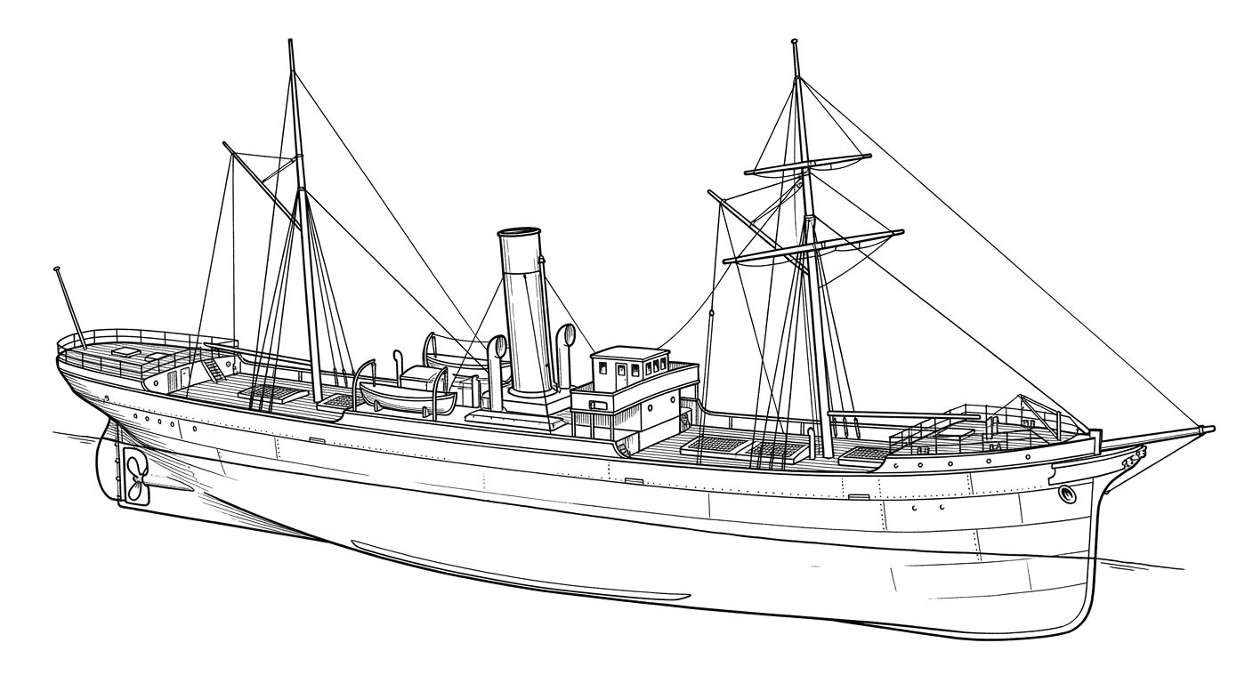 Engraved line drawing of the Modern Greece