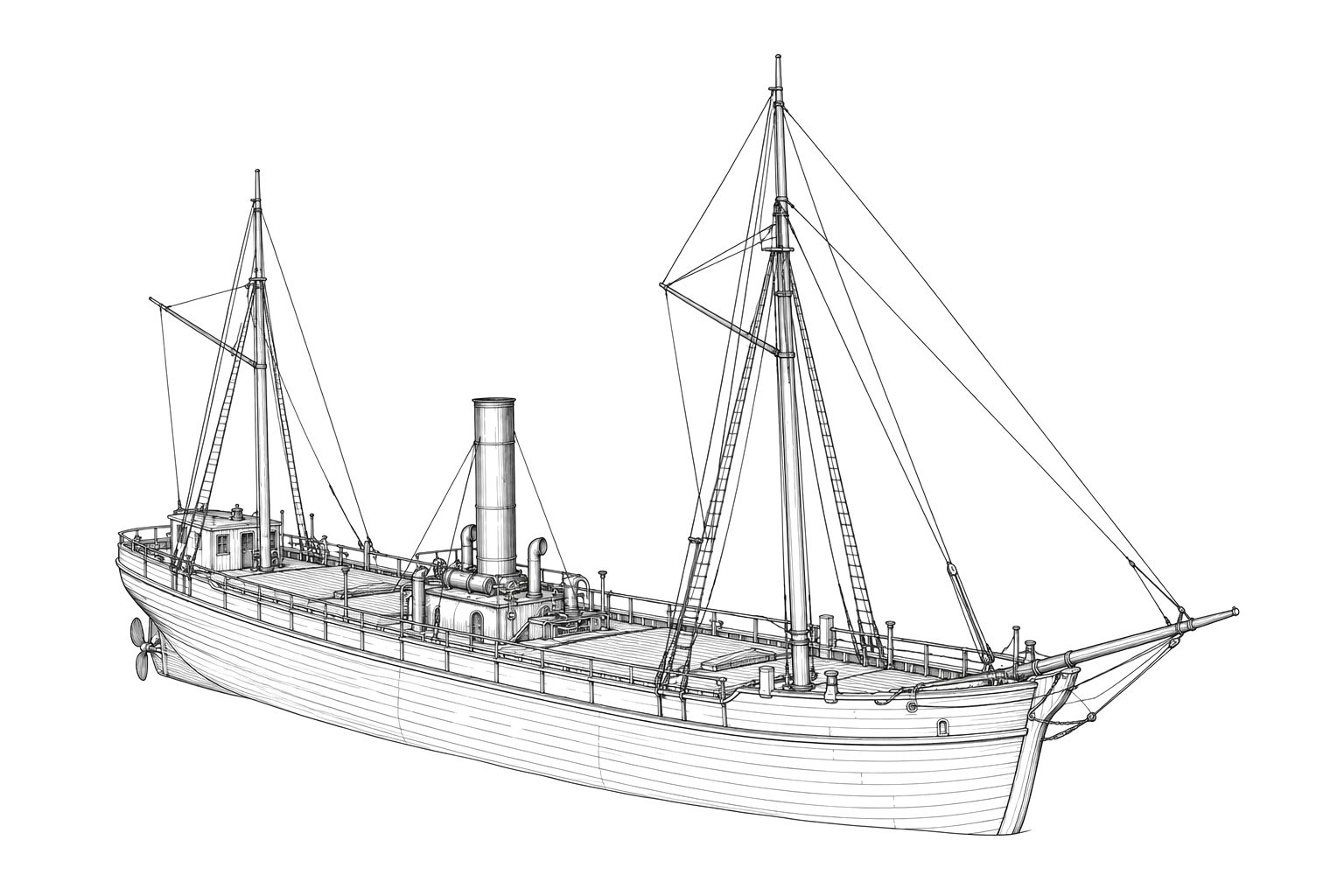 Engraved line drawing of the Arctic