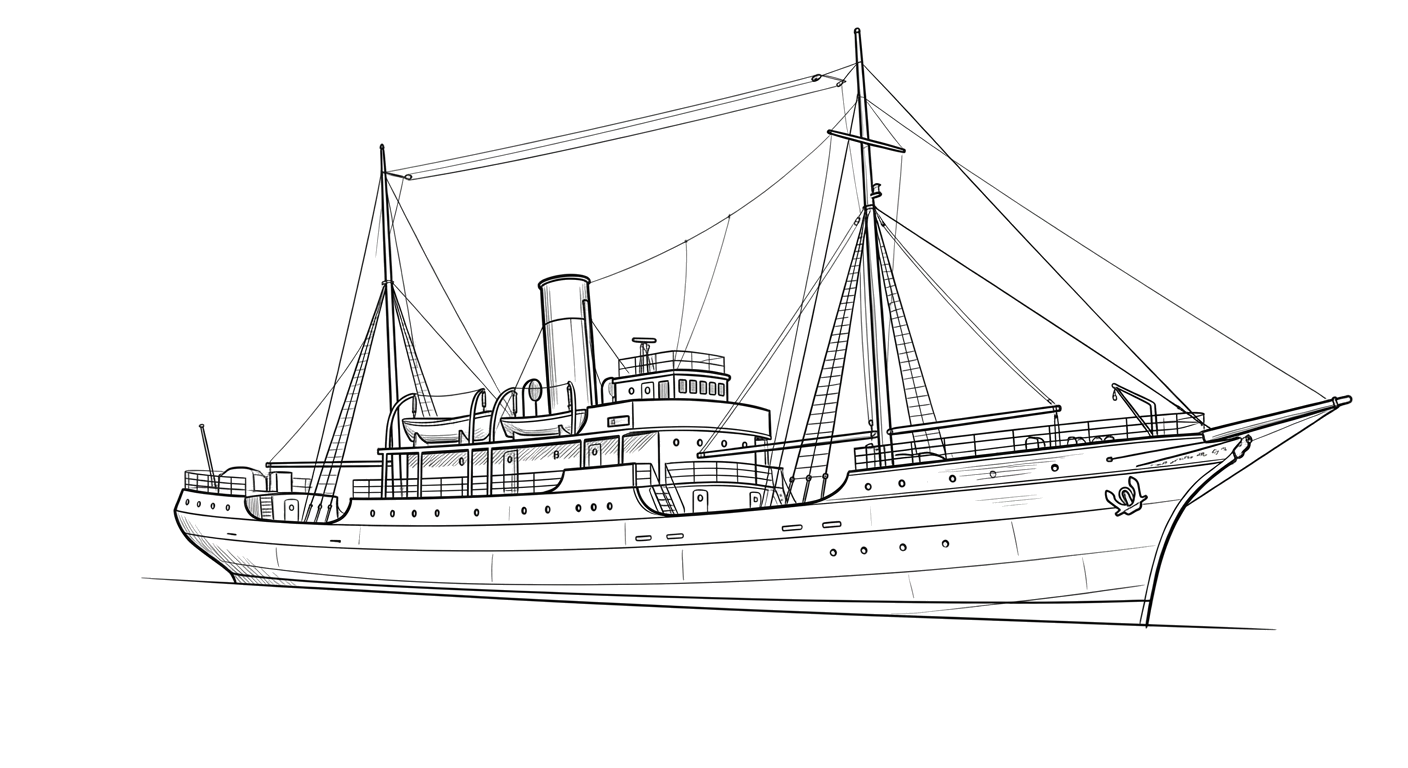 Engraved line drawing of the Researcher