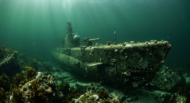 Artistic impression of the USS Squalus