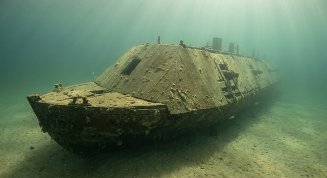 Artistic impression of the CSS Tuscaloosa