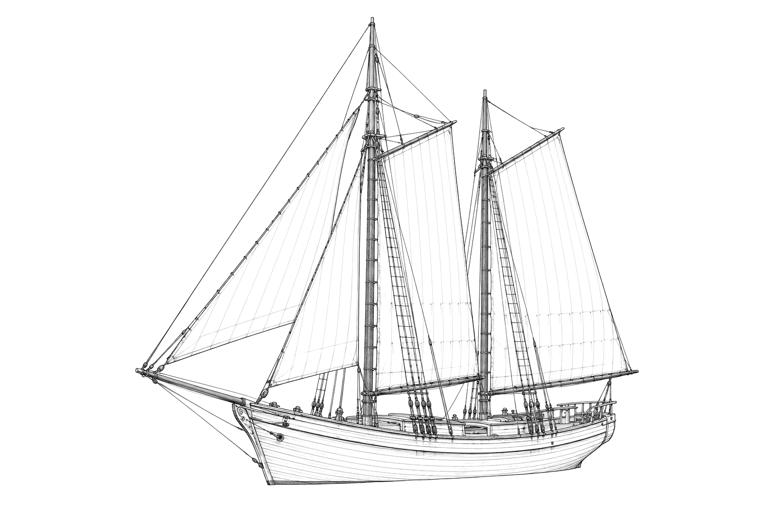 Engraved line drawing of the S.B. Paige