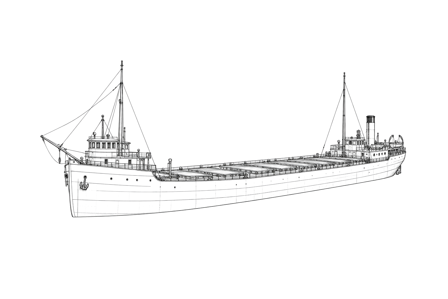 Engraved line drawing of the Leafield
